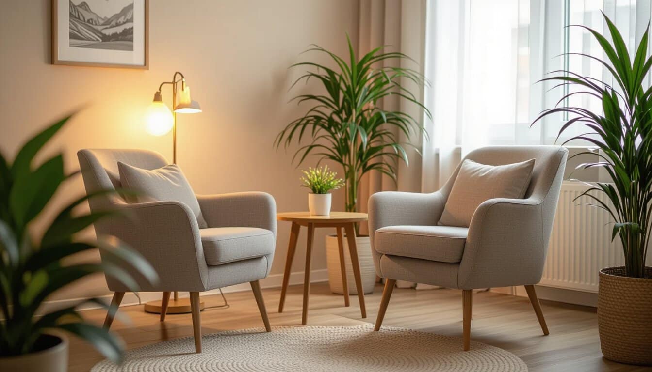 Residential rehab setting offering personalized care and a peaceful recovery atmosphere