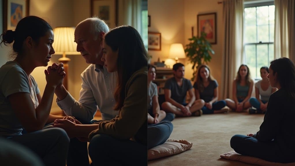 family vs friend intervention strategies