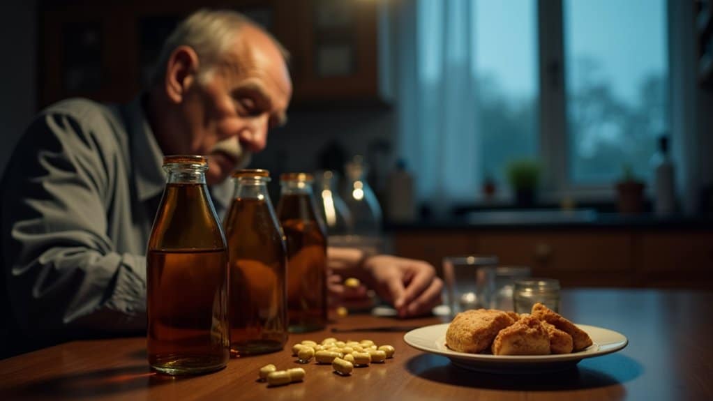 alcohol depletes thiamine leading wet brain