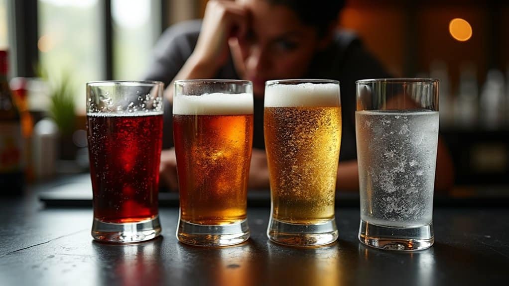 ethanol and drinking pattern anxiety